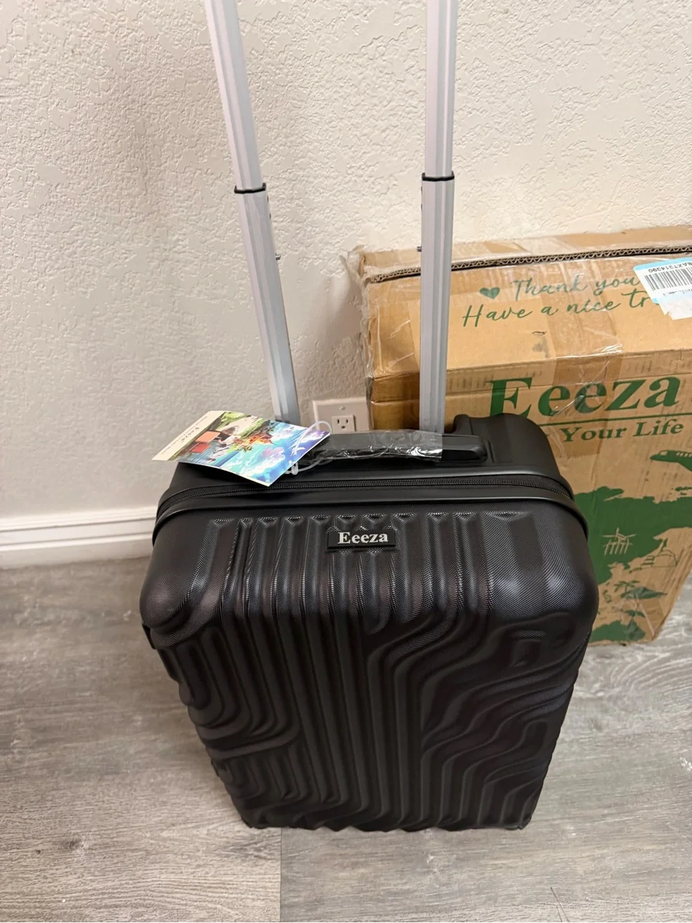 Black Hardside Spinner Carry-On Luggage Set